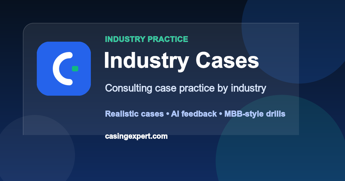 Industry-focused consulting case practice preview