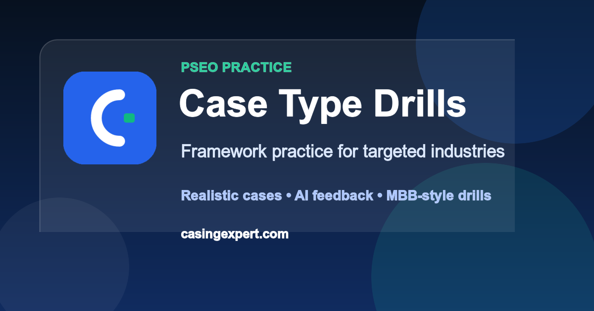 Case-type and industry framework adaptation preview